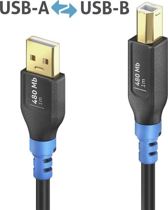 Produktbild Purelink FlexInstall USB-A auf USB-B Kabel USB 2.0 480Mbps 2.00m - Installer Pack 20 stk. (2 m, USB 2.0, 10 W)