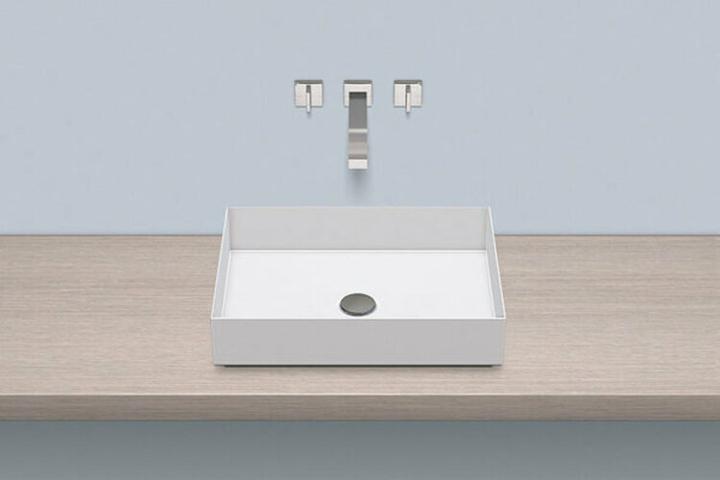 Actual product image Alape top basin AB.ME500, rectangular W: 500mm H: 115mm D: 375mm, 3212000000, white (375 mm, 500 mm)