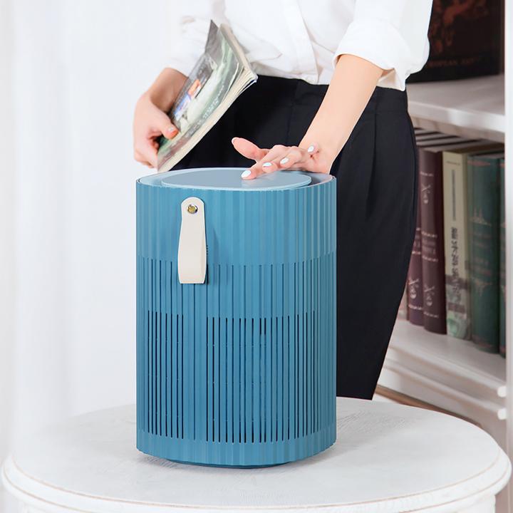 Actual product image AirExchange 150-T Staalblauw | Luchtreiniger 40m | HEPA H13 filter, Koolstoffilter en UV-C lamp | Beschermt met (40 m²)