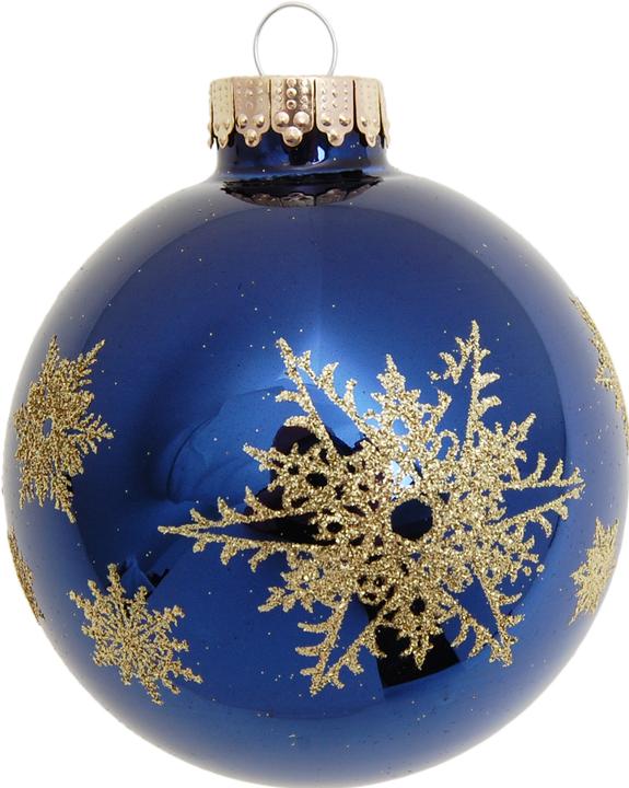 Produktbild Krebs Glas Lauscha Exklusives 16er Glaskugelset - Christbaumschmuck Grösse 5-7 cm (16x)