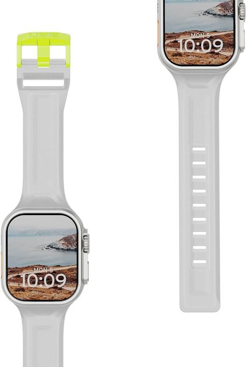 UAG Scout - Silikonarmband für Apple Watch (Acier inoxydable, Silicone)