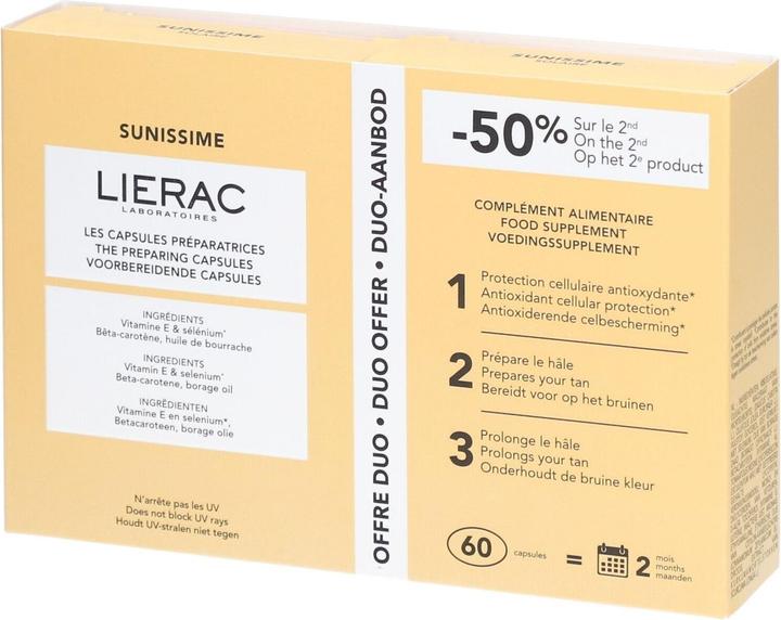 Lierac Sunissime The Preparing Capsules Set Of 2 X 30 Capsules (Gesichtspflege Set)