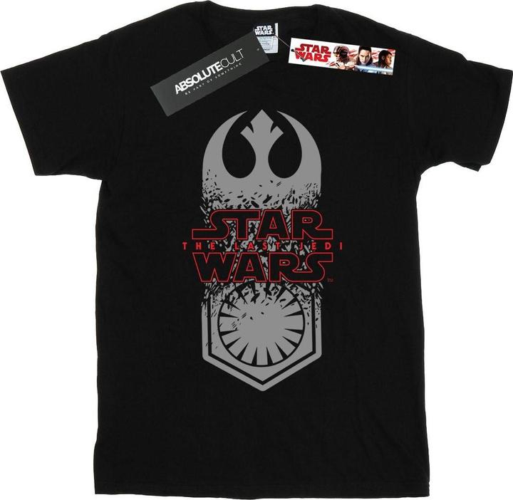 Actual product image Star Wars Boys The Last Jedi Symbol Crash T-Shirt (128)