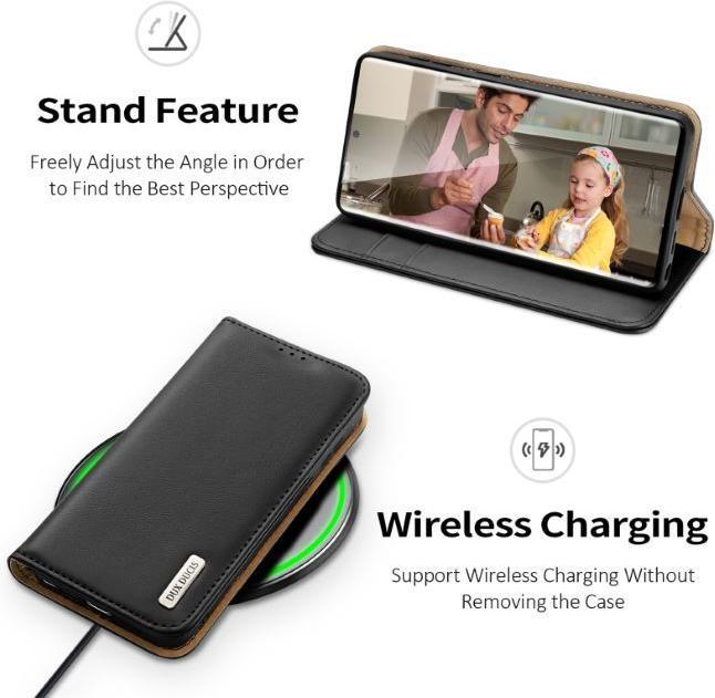 Produktbild Dux Ducis Hivo-Hülle für Samsung Galaxy S23 Ultra mit Flip-Wallet-Ständer, RFID-blockierend, Schwarz (Samsung Galaxy S23 Ultra)