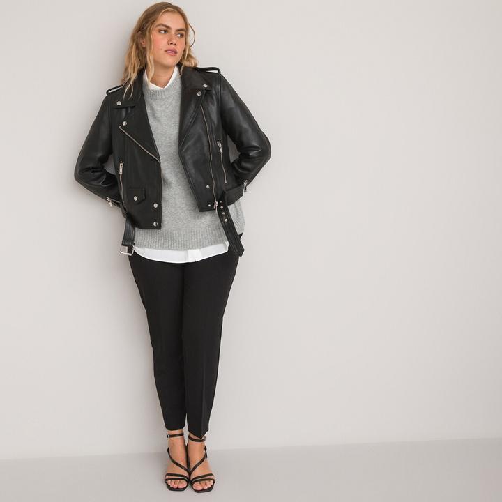 Actual product image La Redoute Collections Leather jacket Gaston (46)