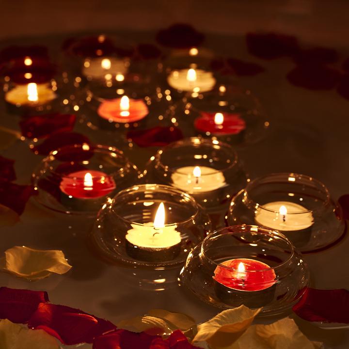Actual product image Relaxdays 12x floating lantern (12 x, 8 x 8 x 4.5 cm)