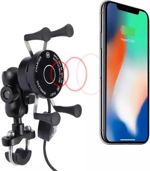 Productafbeelding FreedConn Motor Telefoonhouder Mc7w Met Inductieve Lader