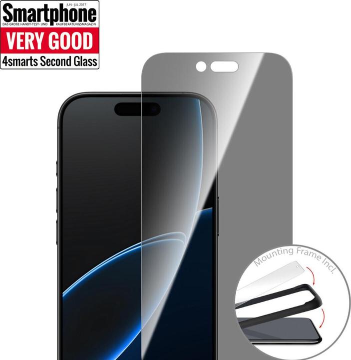 Immagine prodotto 4smarts Second Glass Privacy, Apple, iPhone 17 Air, Trasparente, 1 pz (1 pz., Apple iPhone Air)