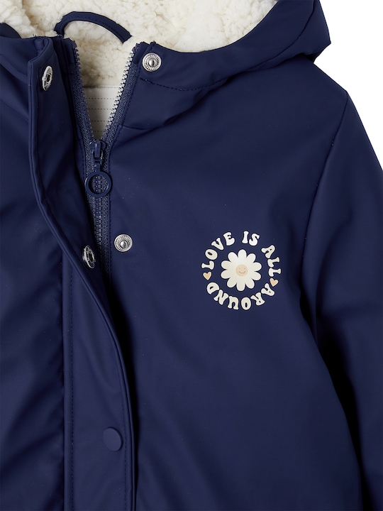 Image du produit Vertbaudet Veste de pluie fille avec capuche & doublure en polaire Teddy (98)
