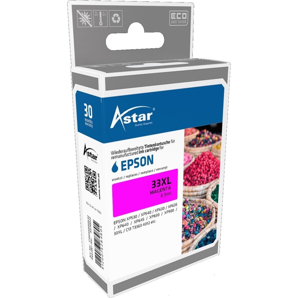 Thumbnail - Astar, Druckerpatrone, 8.9 ml - Magenta - compatible - Tintenpatrone (M)