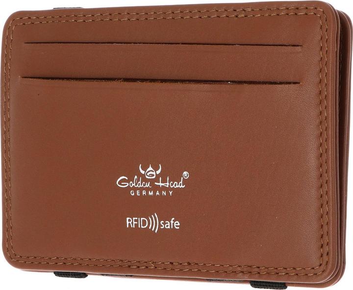 Produktbild Golden Head Polo Kreditkartenetui RFID Schutz Leder 7.5 cm