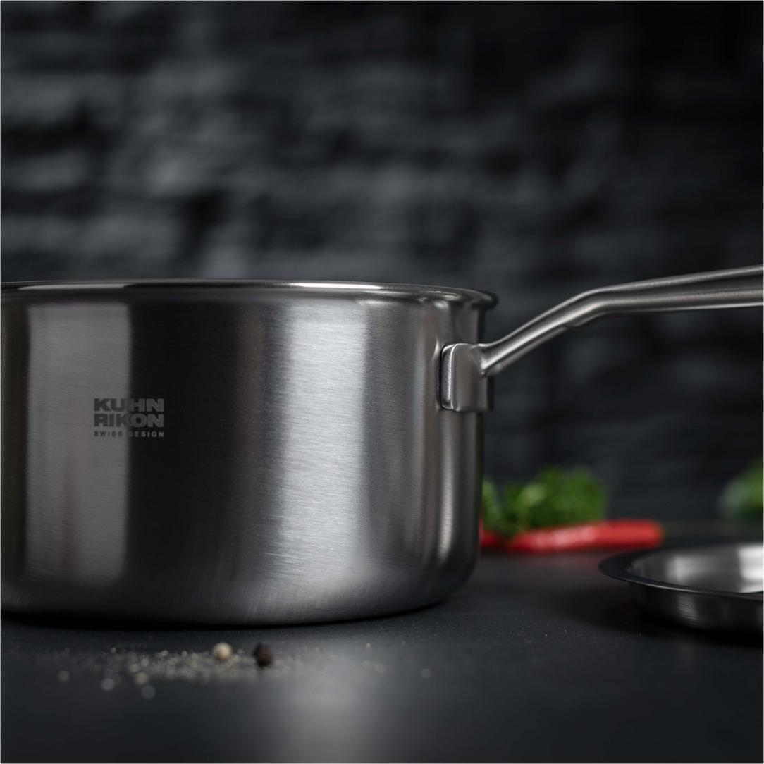 Thumbnail - Kuhn Rikon Stielkasserolle, Pfanne + Kochtopf, Silber