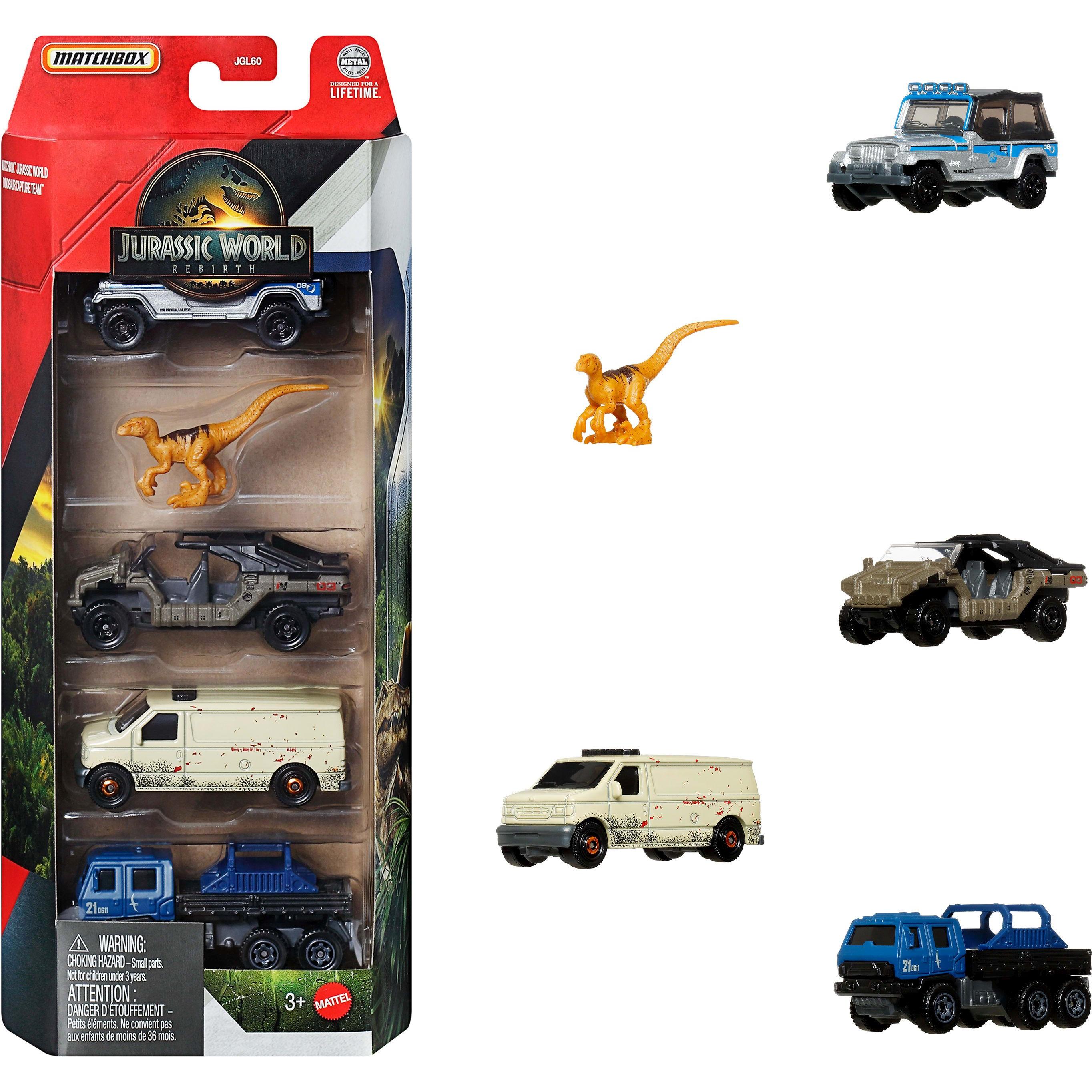 Matchbox Jurassic World 5-Pack Sortiment
