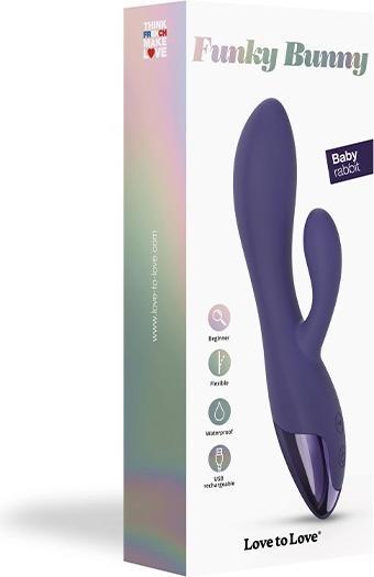 Produktbild Love to Love Funky Bunny - Kaninchen-Vibrator - Indigo