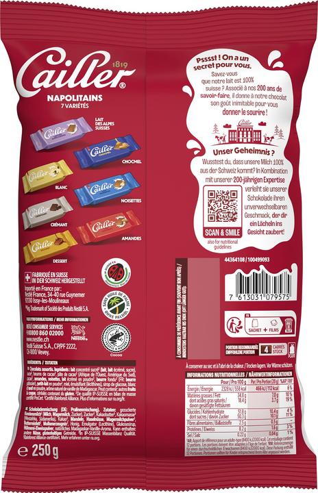 Actual product image Cailler Napolitains Mix (250 g)