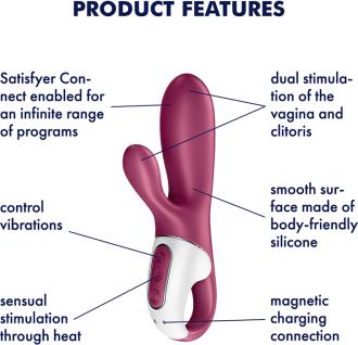 Actual product image Satisfyer Hot Bunny - Heated Rabbit Vibrator