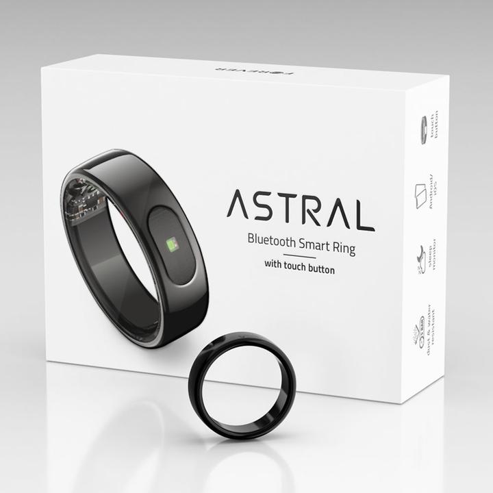 Produktbild Forever Smartring Astral SR-100 black size 8 (8, Schwarz)