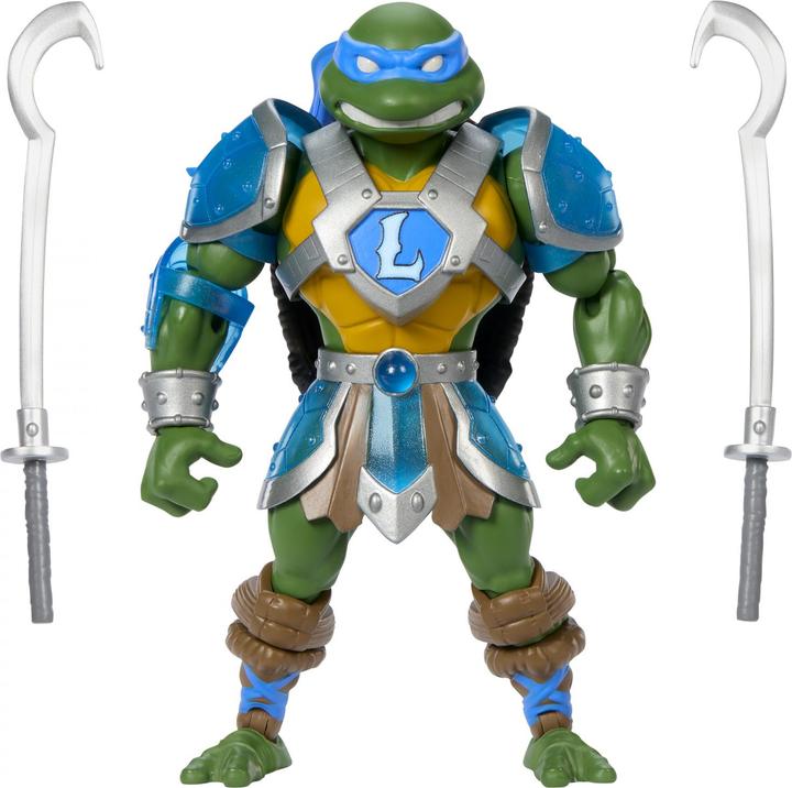 Actual product image Mattel MOTU x TMNT: Turtles of Grayskull action figure Leonardo 14 cm
