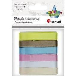 Teka Satinbänder 10mm/2m, 6 Farben