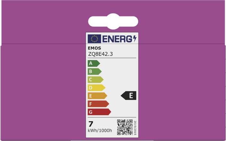 Etichetta energetica Emos Classico (GU10, 7 W, 806 lm, 3 x, E)