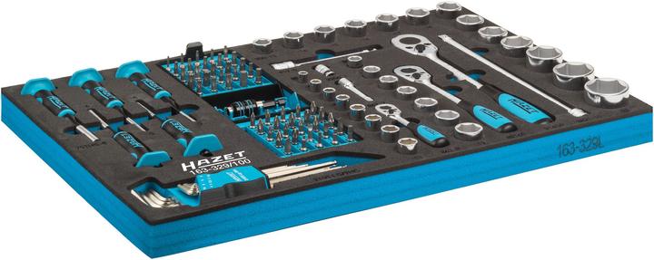 Image du produit HAZET Jeu d'outils 163-329/100 ∙ Carré creux 6,3 mm (1/4 pouce), Carré creux 10 mm (3/8 pouce), Car…