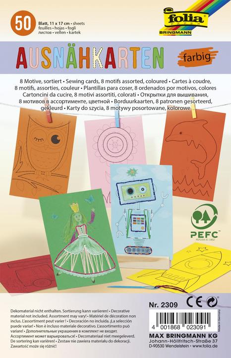 Produktbild Folia Ausnäh- oder Stickkarten