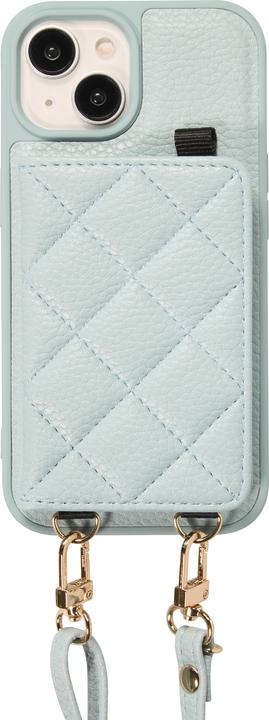 Actual product image PhoneLook Hülle Gepolstertes Leder mit Spiegel und Kartenfach grosse abnehmbare Riemen (Apple iPhone 15)