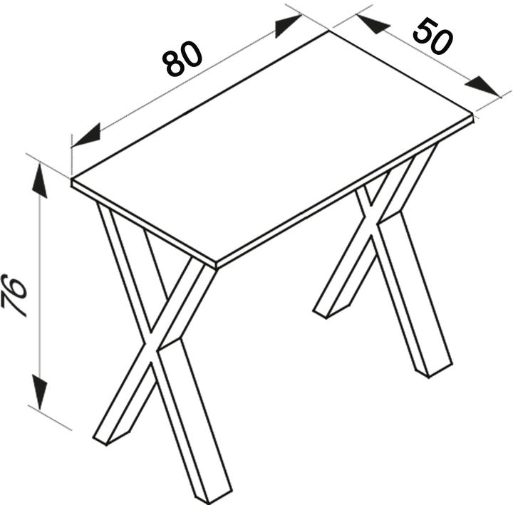 Actual product image VCM Desk Computer table Lona X SW (80 x 50 x 76 cm)