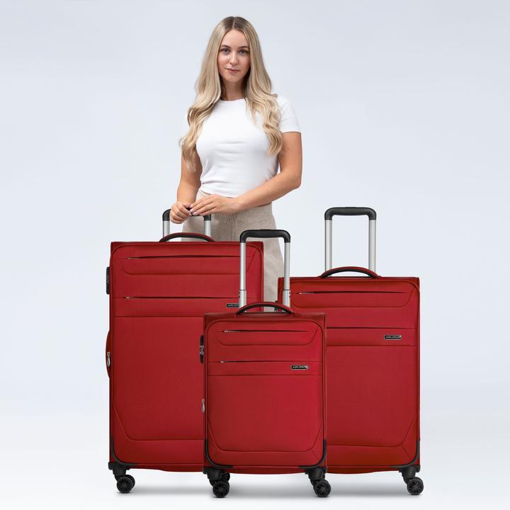 Produktbild Worldpack Chicago 4 Rollen Kofferset 3-teilig mit Dehnfalte (186 l)