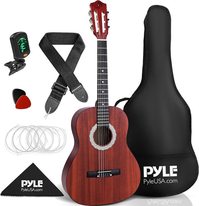 Produktbild Pyle Akustikgitarre (Akustik Gitarre, Kunstholz, Linden-Sperrholz, Okoume, Stahllegierung)