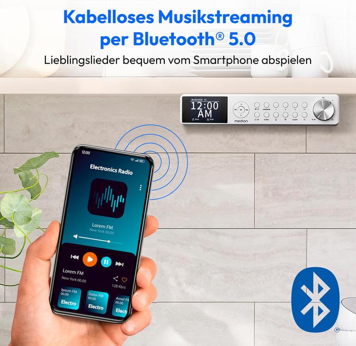 Produktbild Medion LIFE P66750 DAB+ PREMIUM KÜCHENRADIO (DAB+, FM, PLL, Bluetooth)