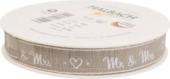 Image du produit Halbach Dekoratives Geschenkband mit Herzmotiv für einzigartige Hochzeitsdekoration