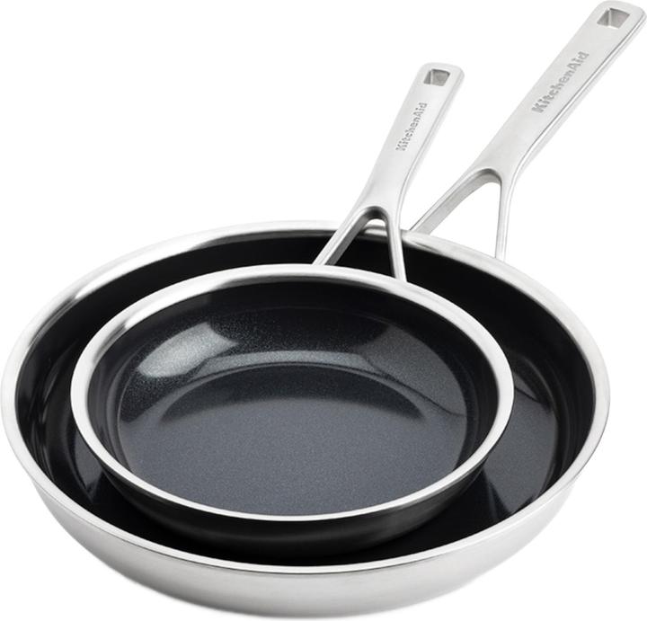 KitchenAid Multi-Ply - 2-teilig (Saucepan, Stainless steel)