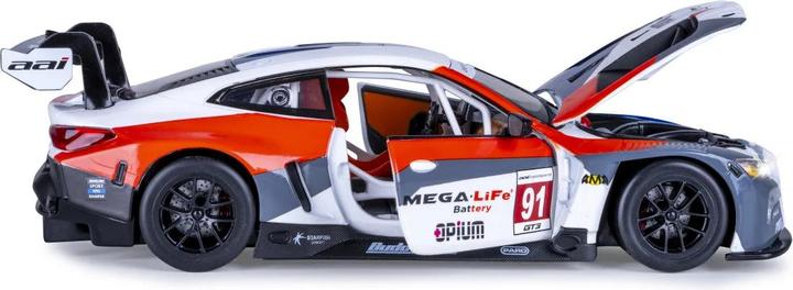 Actual product image BMW M4 GT3 Diecast 1:24 weiss inkl. Knopfzellen