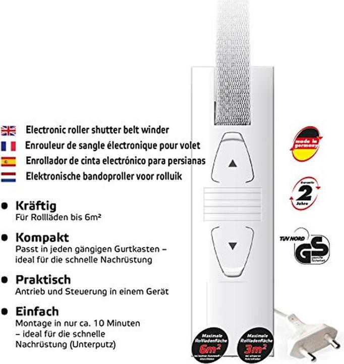 Produktbild Superrollo Elektrischer Gurtwickler 23 mm (Keilriemen)