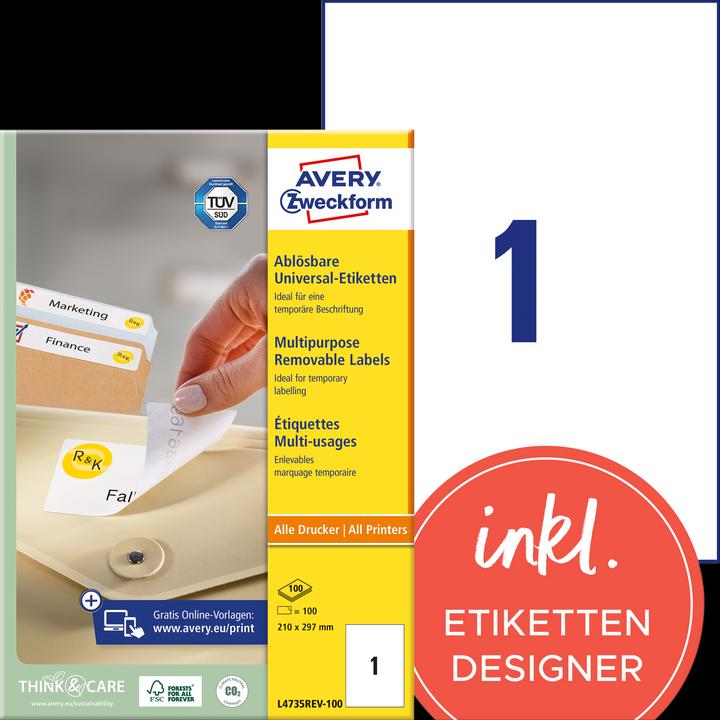 Produktbild Avery Universal-Etiketten
