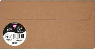 Actual product image Pollen Packung mit 5 Umschlägen DL 110x220 120g/m2 - Kartonbraun (110 x 220 mm, 800 x)