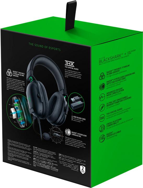 Actual product image Razer Blackshark V2 (Cable)