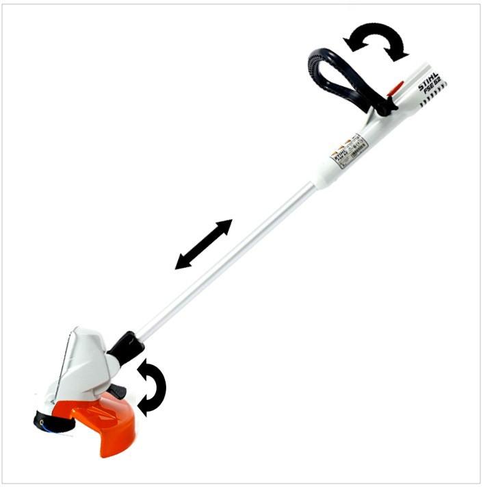 Immagine prodotto Stihl FSE 52 500W decespugliatore elettrico tagliaerba con occhiali di sicurezza ( 4816 011 4100 ) (Filo di taglio)