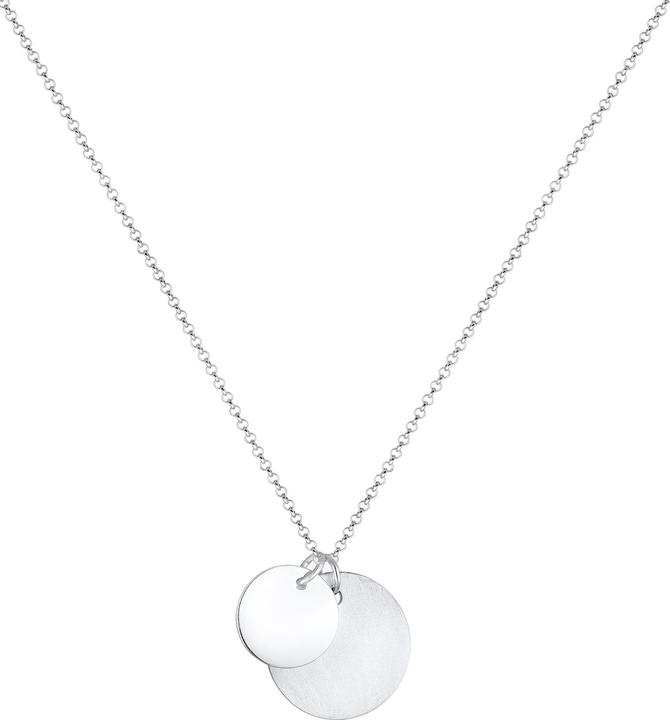 Immagine prodotto Elli Duo Plättchen Brushed Look (925 Argento, 60 cm)