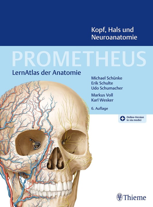 Produktbild PROMETHEUS Kopf, Hals und Neuroanatomie (Deutsch, Michael Schünke, Erik Schulte, Udo Schumacher, 2022)