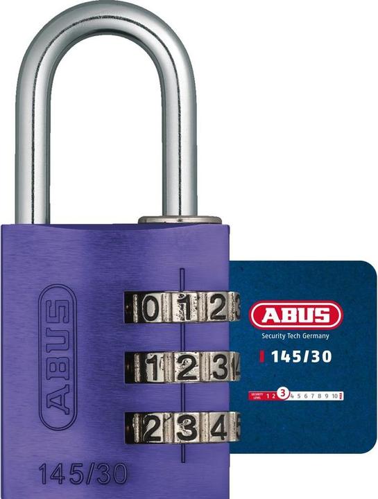 Actual product image Abus 145/30 Lock tag