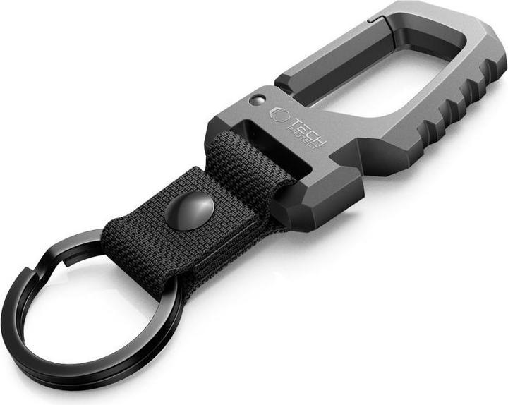 Tech-Protect Slidelock Karabiner Schlüsselanhänger Gunmetal
