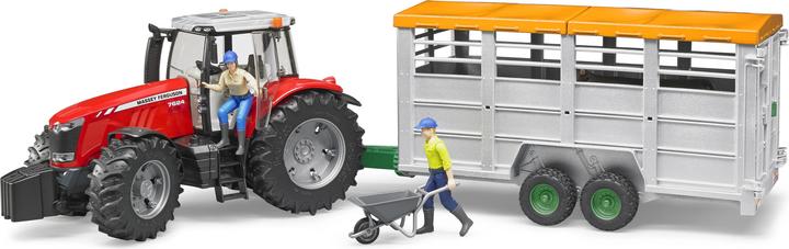 Actual product image Bruder Cattle trailer and cow