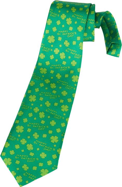 Image du produit Dressforfun Cravate trèfles et message pour la Saint-Patrick