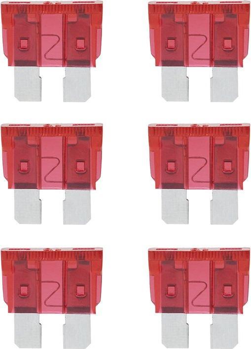 Produktbild ProPlus Flachsicherungen Standard 10A rot 6 Stück im Blister
