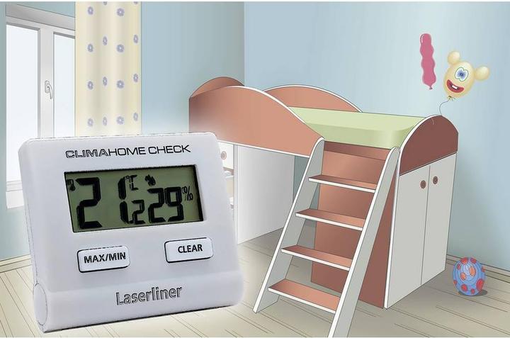 Produktbild Laserliner Thermo-/Hygrometer ClimaCheck, Detailfarbe: Weiss, Typ