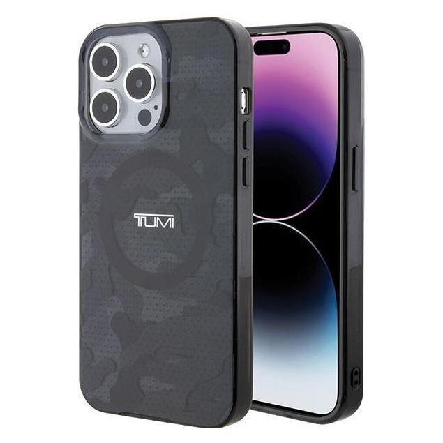 Tumi TUHMP15XDLCAG IPhone 15 Pro Max 6.7" Szary/grey Hardcase Camo Print MagSafe (Apple IPhone 15 Pro Max), Smartphone Hülle, Grau