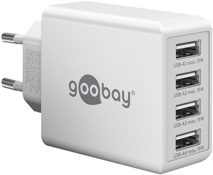 Produktbild Goobay Ladegerät (30 W, 4 Ports)