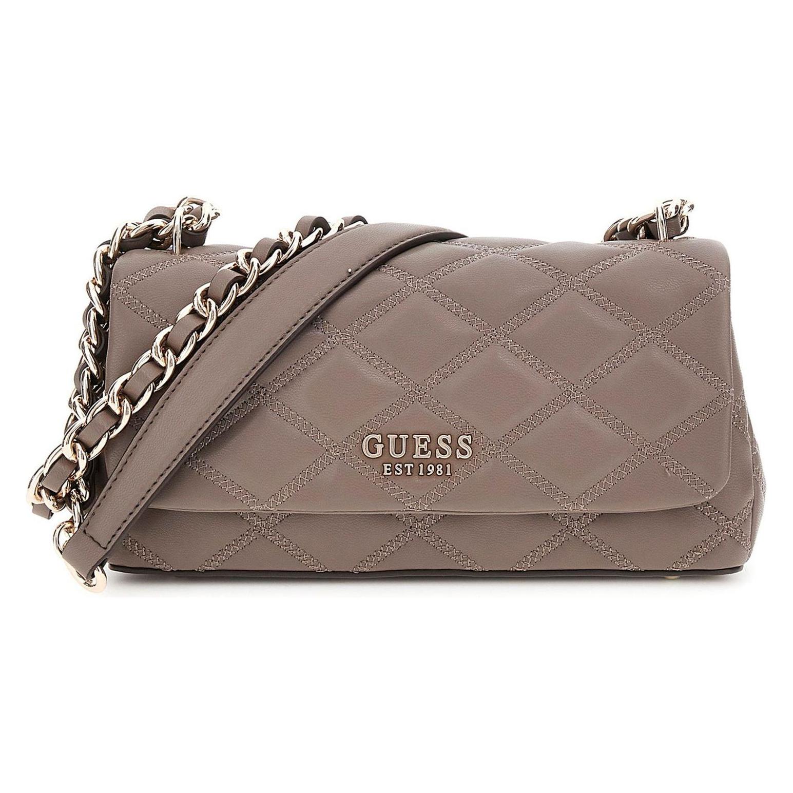 Guess, Damen, Handtasche, Tamsin Convertible Xbody Flap Bag, Braun